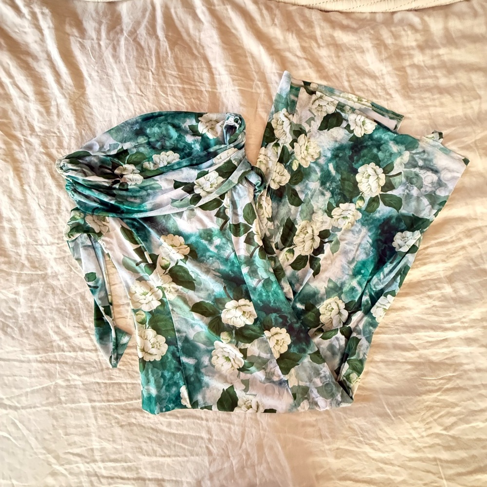 Petal Haze Off The Shoulder Maxi Dress